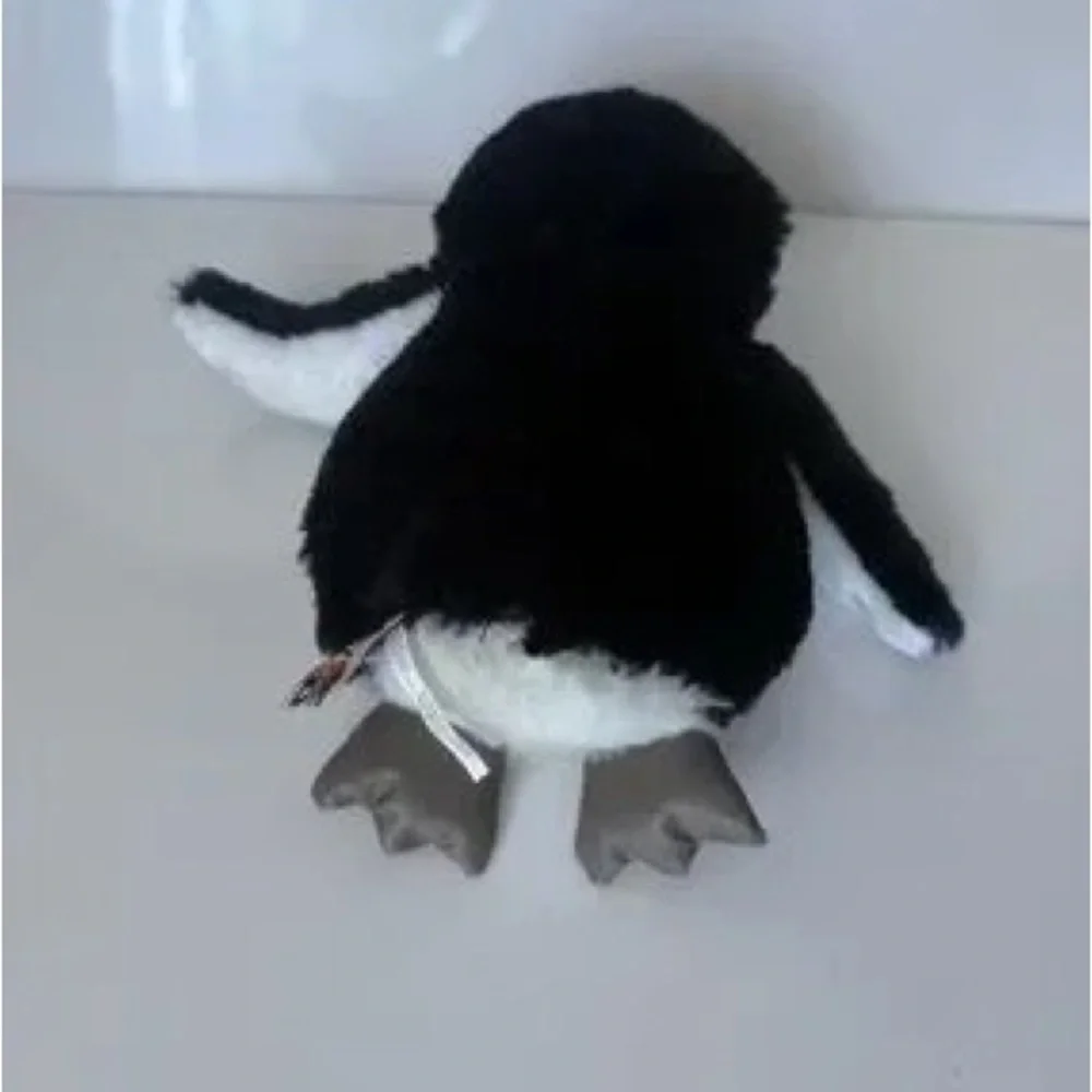 Plush Penguin Bird Toy - Black, White & Yellow